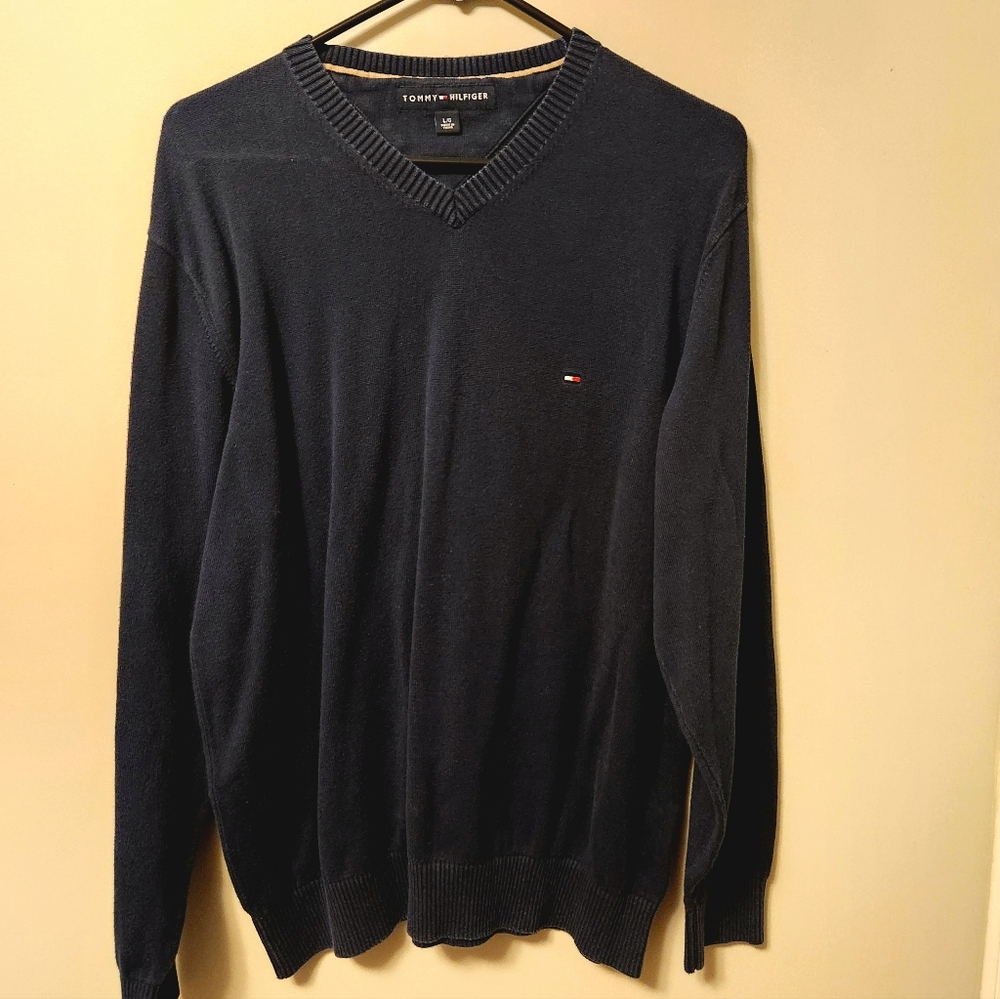 Tommy Hilfiger V-Neck Sweater - Navy